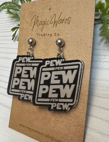Pew Pew Pew Dangle Earrings